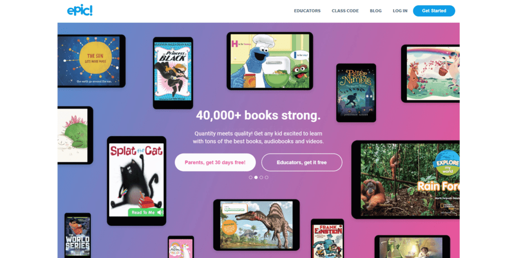 epic homepage
